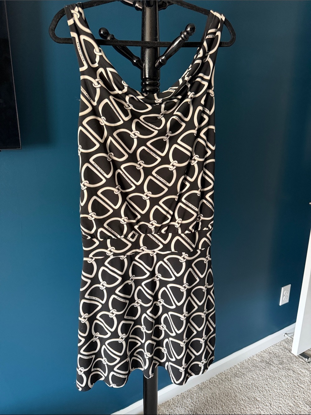 Black & White Sleeveless Dress
